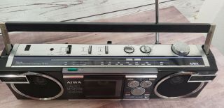 Vintage AIWA FM/AM RADIO CASSETTE RECORDER CS - R10 3