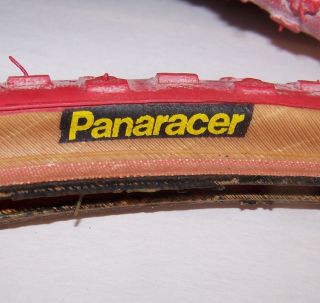 Vintage Nos 20 X 1 1/8 Panaracer Skinwall Bmx Tires In Red / Brown Sidewalls