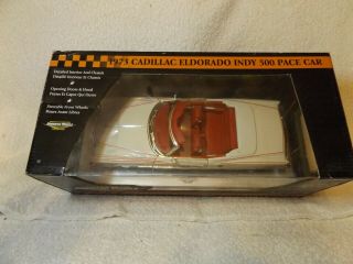 VINTAGE DIECAST - - 1973 CADILLAC CONVERTIBLE INDY PACE CAR - - 1/18 SCALE - - ERTL - - NIB 8