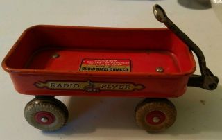 Vtg Radio Flyer Miniature Wagon