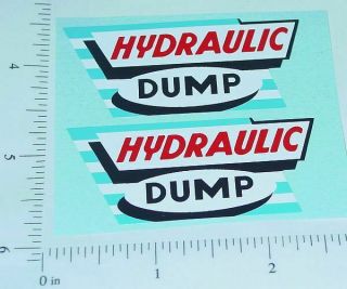Marx Hydraulic Dump Truck Style Stickers Mx - 026