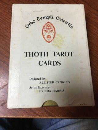 Thoth Tarot Deck By Aleister Crowley - Vintage Samuel Weiser