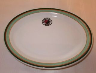 Vintage Northern Pacific Railway Oval Plate Platter 8 1/2 " Exc.  A20
