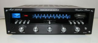 Marantz 2220b Rare Black Face Stereo Receiver Perfect Serviced Led Upgrade
