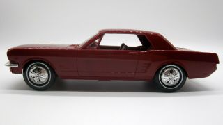 Vintage 1966 Ford Mustang 2 Door Hardtop Red Exterior Dealer Promo Model Car