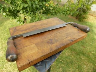 Vintage GREENLEE 10  Draw Knife Log Peeler Wood Carving Timber 7