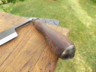 Vintage GREENLEE 10  Draw Knife Log Peeler Wood Carving Timber 8