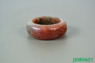 Vintage Collectible Chinese Natural Jade Thumb Ring Size Us 14