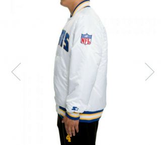 Vintage 1980s LOS ANGELES RAMS NFL Pro Line STARTER JACKET XL 2