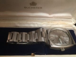 Officially Certified Chronometer Bucherer Watch Box Swiss Made 21j 5adj