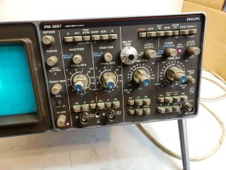 Vintage Philips PM3267 Dual trace,  Dual time base 100MHz Analog Oscilloscope 4