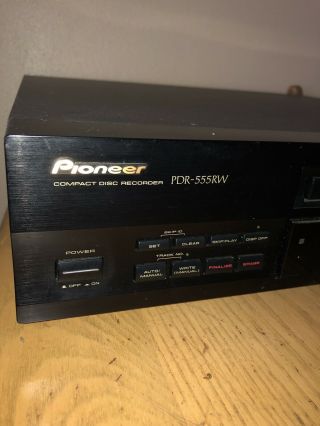 Pioneer PDR - 555RW CD Recorder Player Vintage Audio CD - RW CD - R 4