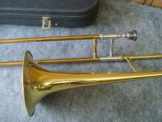 Vintage Bundy Trombone w/ Hard Shell Bundy Case - Selmer Vincent Bach Model 4
