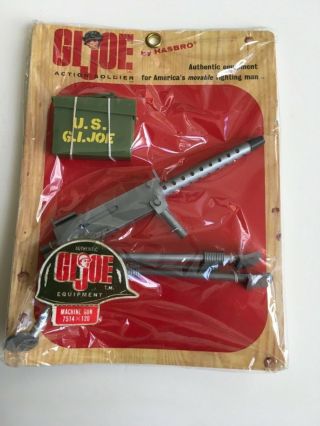 1964 Vintage Gi Joe 7514 Action Soldier Machine Gun Set