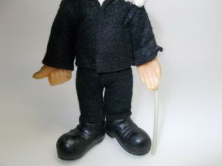 Vintage CHARLIE CHAPLIN toy figure rubber 1950 ' s 6 inch 3