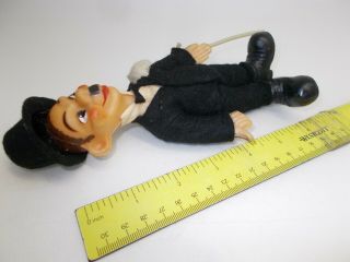Vintage CHARLIE CHAPLIN toy figure rubber 1950 ' s 6 inch 5