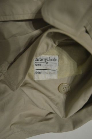 Vintage Burberrys Prorsum Trench Coat Beige Made in England Size Women ' s 10 Long 6