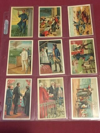 HISTORICAL EVENTS T70 24 Standard Card Set and the EXTREMELY RARE TRI - FOLD 2