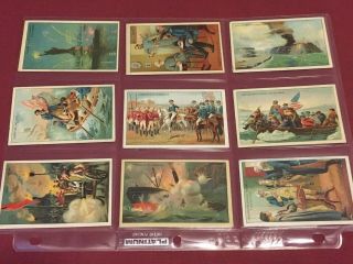 HISTORICAL EVENTS T70 24 Standard Card Set and the EXTREMELY RARE TRI - FOLD 4