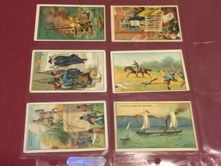 HISTORICAL EVENTS T70 24 Standard Card Set and the EXTREMELY RARE TRI - FOLD 6