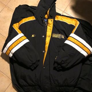 Vintage Starter Puffer Jacket University Of Central Florida Ucf Hooded Size Xl