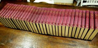Vtg 1910 Encyclopedia Britannica 11th Edition Complete 32 Vol Set Red Hardcover