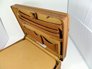 Vintage Hartmann Luggage " Belting " Leather Briefcase/ Attache/ Slim Suitcase