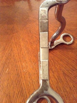 Vintage Kelly Silver Mounted Horse Bit 1950 ' s 2
