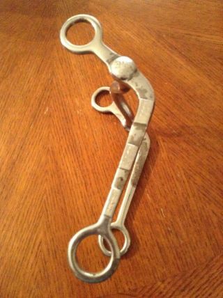 Vintage Kelly Silver Mounted Horse Bit 1950 ' s 5