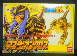 Bandai Saint Seiya Vintage 1987 /gold Cloth/ Scorpio / Milo / Scorpion /figurin