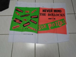 Very Rare 1977 Sex Pistols Press Kit,  T - Shirt,  Flag and Button 11