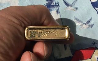 Vintage 1979 Zippo Gold Toned Cigarette Lighter 4