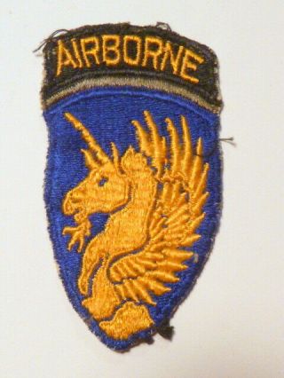 A 1 Piece Ww 2 U S Army 13th Airborne Division Cut Edge Snow Back Patch