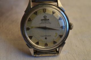 Vintage 1958 Omega Constellation Automatic Chronometer Watch Pie Pan Stainless