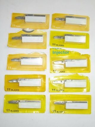 10 Packs Vintage Chrome Injector Razor Blades 11 Blade 110 Blades Cvs Brand