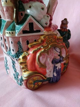 Vintage Fitz & Floyd Cinderella‘s Fairy Godmother Cookie Jar 1995 Rare Find 7