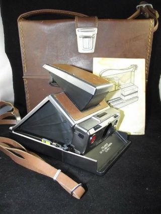 Vintage Polaroid Sx - 70 Alpha 1 Instant Land Camera W/ith Case & Strap -