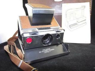 Vintage Polaroid SX - 70 Alpha 1 Instant Land Camera w/ith Case & Strap - 3