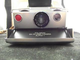 Vintage Polaroid SX - 70 Alpha 1 Instant Land Camera w/ith Case & Strap - 6