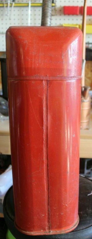Vintage Red Jerry Gas Can,  5 Gallon with Spout 5