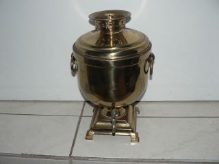 Antique Vintage Brass Samovar Ice Bucket Dunhill English