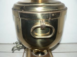 Antique Vintage Brass Samovar Ice Bucket Dunhill English 2