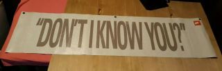 Vintage Nike Bo Jackson Two Sided Vinyl Banner/Poster “Don’t I Know You “ - Rare - 2