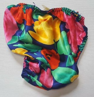 Victoria Secret Second Skin Satin String Bikini Panties Size Large L 7 Floral 3