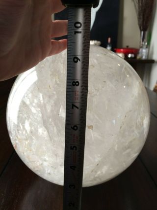 Giant Arkansas Quartz Crystal Sphere - - Rare,  One of a Kind 2