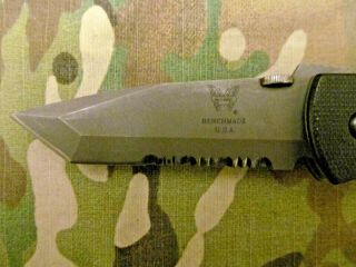RARE VINTAGE BENCHMADE EMERSON CQC - 7 SPEC WAR 970 - ST TITANIUM BLADE EOD KNIFE 5