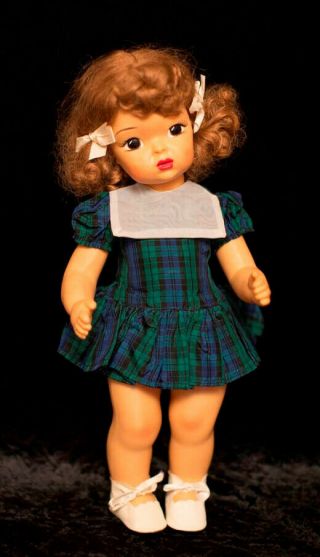 Vintage Terri Lee 16 " Doll In Sunday Taffeta,  Near.
