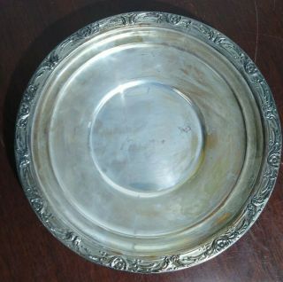 Vintage Reed & Barton Solid Sterling Silver Plate,  Burgundy 9.  5 " 746