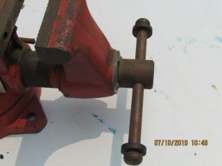 VINTAGE Snap On Machinists Bench Vise w/ Swivel Base - Model 1740 5