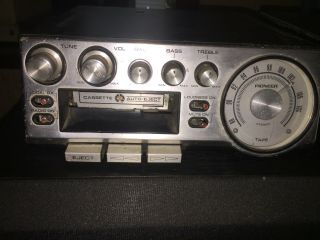 2 vintage 1974 Pioneer KP - 500 TUNER Cassette Car Stereo or repai 6